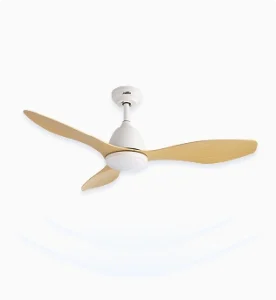 2400 lm Ceiling Fan with Bright LED Light for Living Room