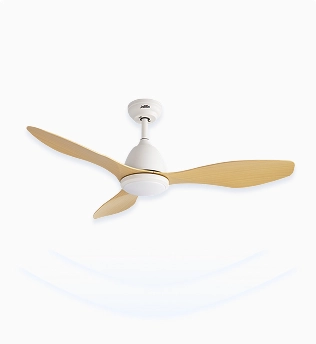 2400 lm Ceiling Fan with Bright LED Light for Living Room