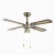 3-Speed Pull Chain Operation Basic Ceiling Fan-Gold