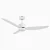 52 High Flow Ceiling Fan 3-Blade 10000 CFM for Warehouse-White
