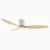 52-Inch Hugger Ceiling Fan for 8-ft Ceiling without Light-natural-oak