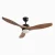 52 Inch Outdoor Ceiling Fans Waterproof IP65-Black Deep