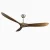 60 Modern Ceiling Fan for Sloped Ceiling up to 15° Downrod-Sand nickel Deep