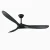 60 Modern Ceiling Fan for Sloped Ceiling up to 15° Downrod-White Black