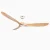 60 Modern Ceiling Fan for Sloped Ceiling up to 15° Downrod-White Burlywood Flabellum