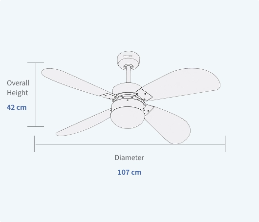 All-Weather Resistant Ceiling Fan for Beach House & Poolside Specifications