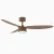 BLDC Ceiling Fan 35W 10000+ CFM Ultra Quiet-Brown