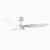 BLDC Ceiling Fan 35W 10000+ CFM Ultra Quiet-Silver