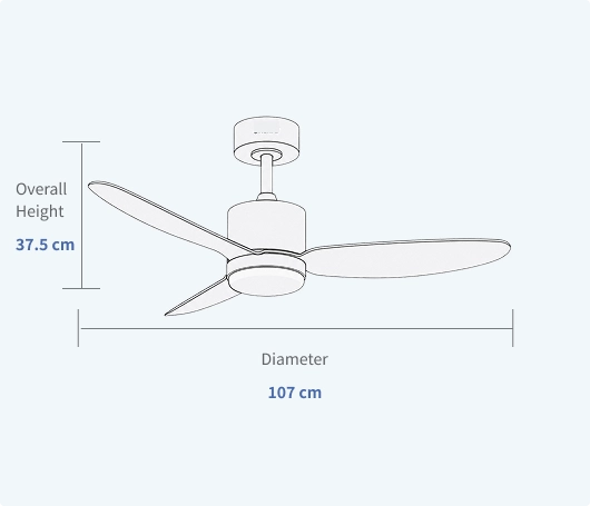 Contemporary-Ceiling-Fan-with-Light-Dimmable-3000-6000K-Specifications