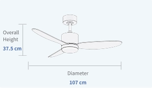 Contemporary-Ceiling-Fan-with-Light-Dimmable-3000-6000K-Specifications