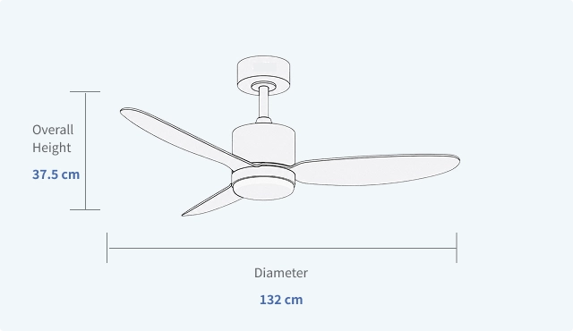 Contemporary-Ceiling-Fan-with-Light-Dimmable-3000-6000K-Specifications