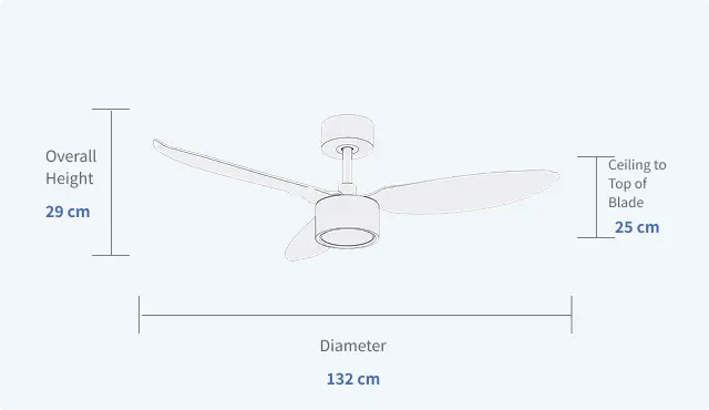 Contemporary Luxury Ceiling Fans for Smart home Specifications 768