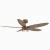 DC Motor Ceiling Fan 35W 10000+ Energy Saving Certified-Brown