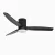Dimmable LED Ceiling Fan with Remote Control-Black Black