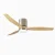 Dimmable LED Ceiling Fan with Remote Control-Satin nickel