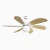 Eco-Friendly Energy saving DC Ceiling Fan Cost-Effective-Champagne Gold