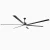 Energy Saving High Volume Low Speed Ceiling Fan-Black