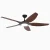 Indoor Ceiling Fans with Lights for Kids Room-Black Deep