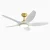 Indoor Ceiling Fans with Lights for Kids Room-Golden White