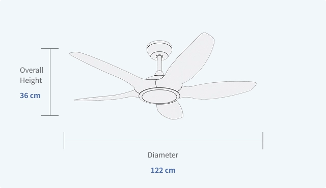 Indoor-Ceiling-Fans-with-Lights-for-Kids-Room-Specifications-48Inch