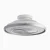 Low Profile Bedroom Ceiling Fan without Downrod-grey