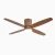 Low Profile Ceiling Fan with Light for 8 ft Low Ceiling-Red