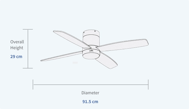 Low-Profile-Ceiling-Fan-with-Light-for-8-ft-Low-Ceiling-Specifications