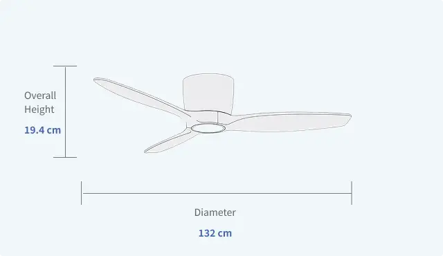 Luxury Design Handcrafted Solid Wood Ceiling Fan Specifications 768