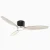 Luxury Design Handcrafted Solid Wood Ceiling Fan-white