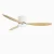 Modern 52-inch 6 Speed Ceiling Fan Timer Function-White Wood