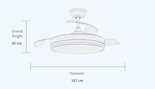 Silent Ceiling Fans with Multiple Funtions Specifications 768