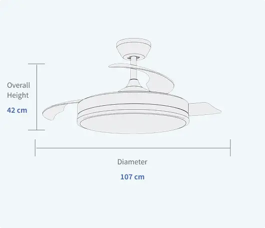 Silent Ceiling Fans with Multiple Funtions Specifications