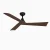 Smart APP & Voice Control Ceiling Fan Minimalist Design-Black Deep