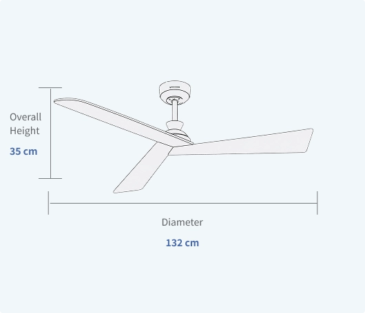 Smart APP & Voice Control Ceiling Fan Minimalist Design Specifications