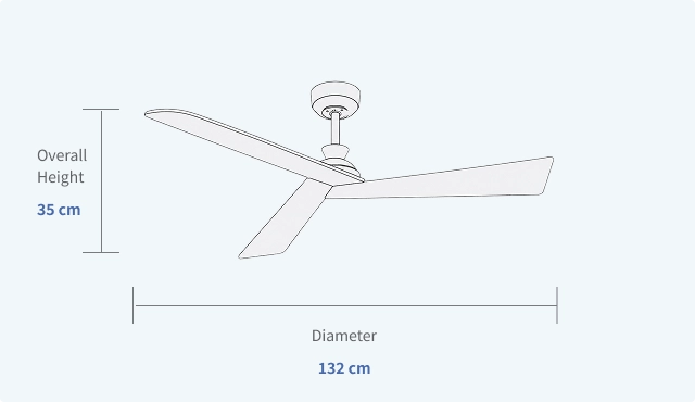 Smart APP & Voice Control Ceiling Fan Minimalist Design Specifications