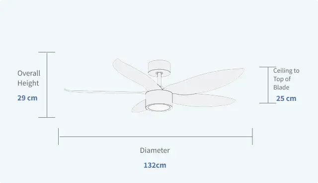 Smart Decorative Ceiling Fan Integrated Home Automation Specifications 768