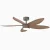Smart Decorative Ceiling Fan Integrated Home Automation-bronze-walnut