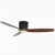 Upscale Ceiling Fans for Dining Room & Foyer Centerpiece-walnut