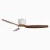 Upscale Ceiling Fans for Dining Room & Foyer Centerpiece-walnutwhite
