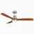 Whisper Quiet Ceiling Fan for Bedroom Summer Cooling-walnut-brown