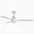 Whisper Quiet Ceiling Fan for Bedroom Summer Cooling-white