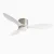Zigbee 48 Smart Ceiling Fan with Light and Voice Control-Sand nickel White Lamp