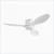 Zigbee 48 Smart Ceiling Fan with Light and Voice Control-White 1
