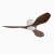 Zigbee 48 Smart Ceiling Fan with Light and Voice Control-White Deep