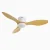 Zigbee 48 Smart Ceiling Fan with Light and Voice Control-White Light Lamp
