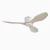 Zigbee 48 Smart Ceiling Fan with Light and Voice Control-White Ora Grain