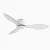 Zigbee 48 Smart Ceiling Fan with Light and Voice Control-White Tranparent