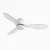 Zigbee 48 Smart Ceiling Fan with Light and Voice Control-White Tranparent Lamp